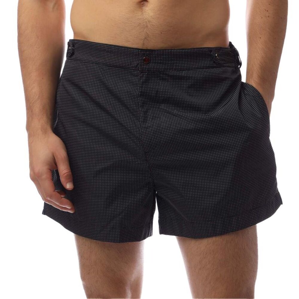 Boss Mens Nice Polka Dot Chino Shorts / Navy